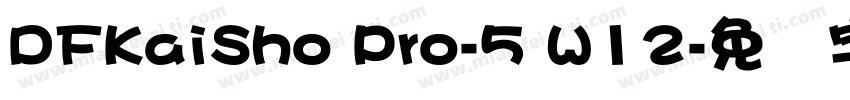 DFKaiSho Pro-5 W12字体转换